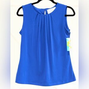 AVIVA Vivid Blue Sleeveless Top